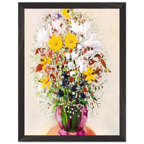 BOUQUET OF FLOWERS by Moise Kisling — Framed art print at Zephyeer