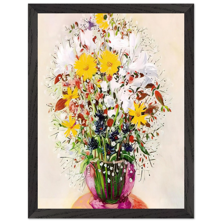 BOUQUET OF FLOWERS by Moise Kisling — Framed art print at Zephyeer