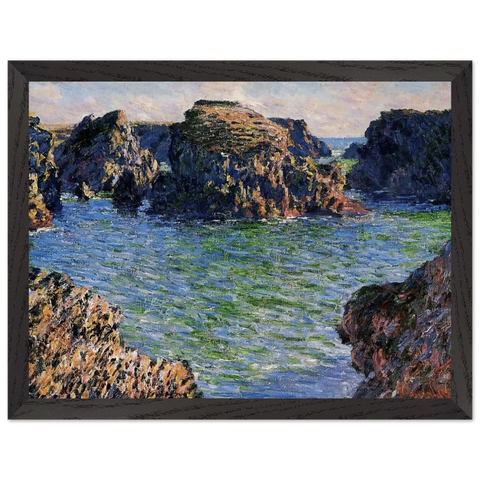 Coming into Port-Goulphar, Belle-Ile by Claude Monet — Framed art print at Zephyeer