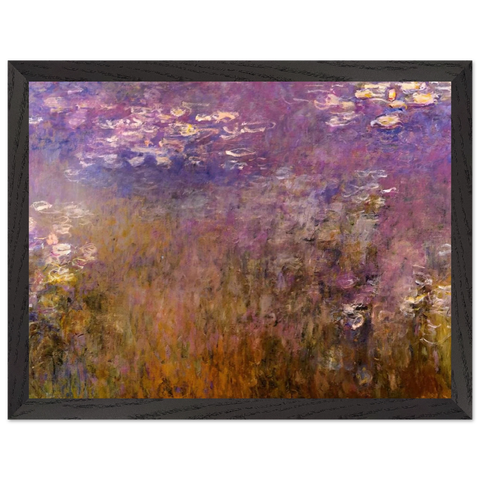 Agapanthus center panel by Claude Monet — Framed art print at Zephyeer