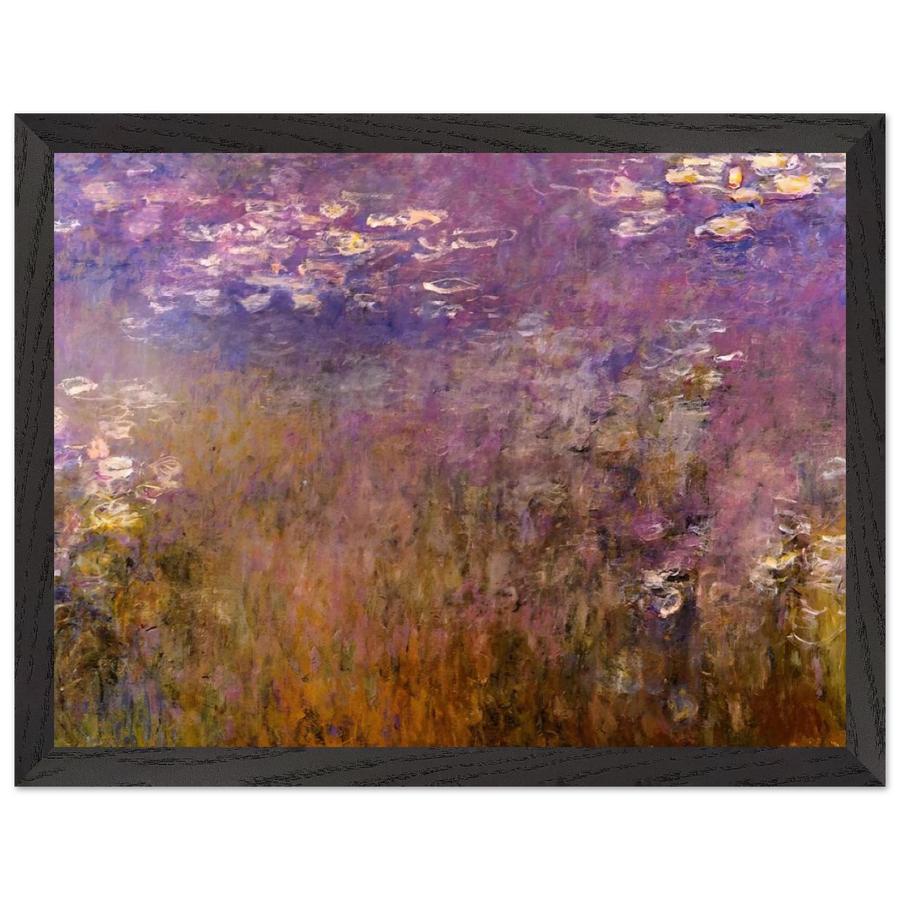Agapanthus center panel by Claude Monet — Framed art print at Zephyeer