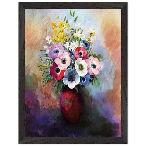 ANEMONES by Odilon Redon — Framed art print at Zephyeer