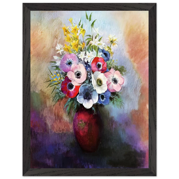 ANEMONES by Odilon Redon — Framed art print at Zephyeer