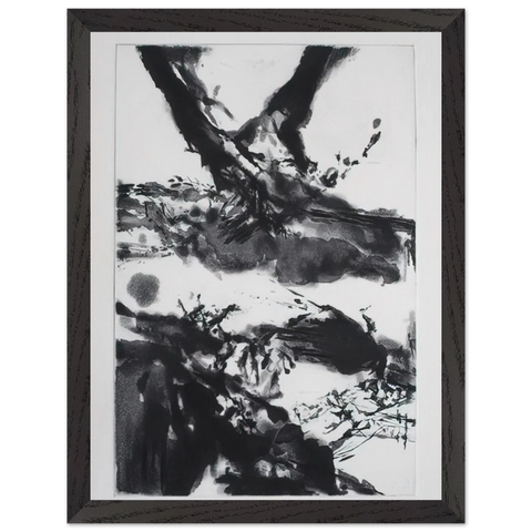 FLASHES 1992 by Zao Wou-Ki — Framed art print at Zephyeer