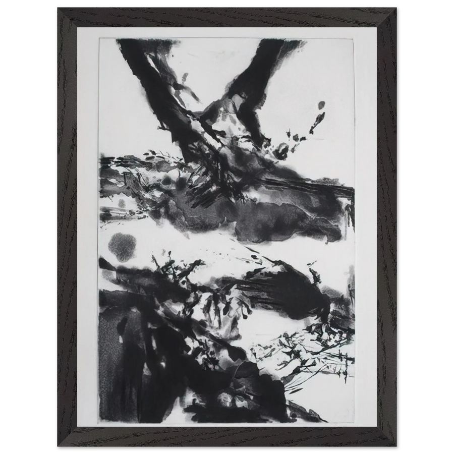FLASHES 1992 by Zao Wou-Ki — Framed art print at Zephyeer