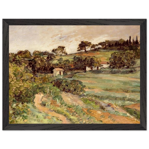 Landscape in Provence by Paul Cézanne — Framed art print at Zephyeer
