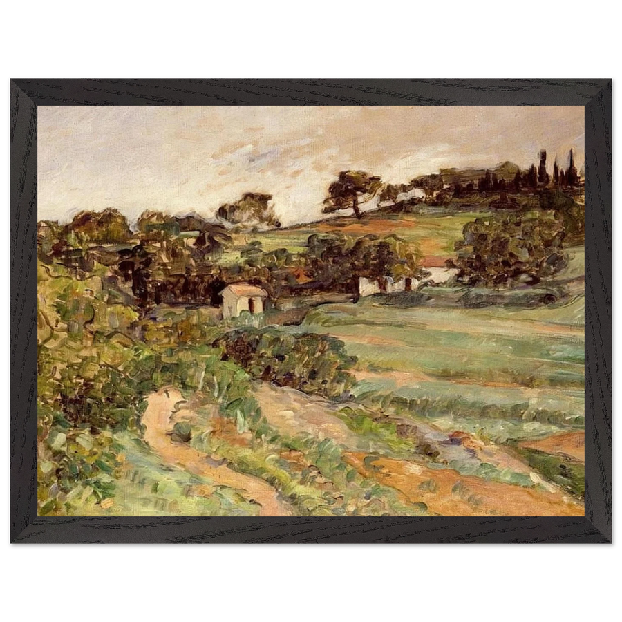 Landscape in Provence by Paul Cézanne — Framed art print at Zephyeer