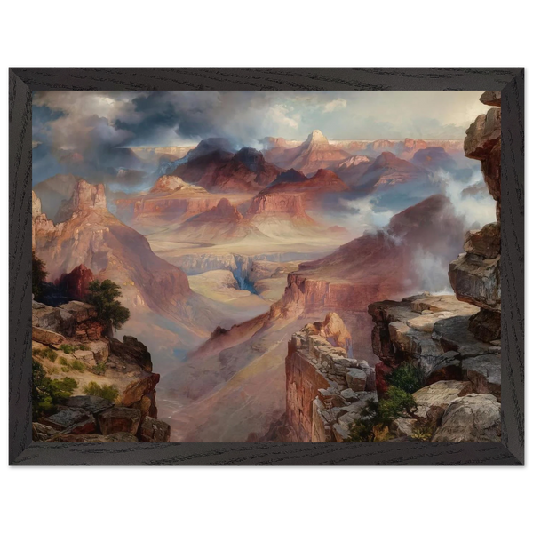 Grand Canyon of Arizona at Sunset by Thomas Moran — Framed art print at Zephyeer