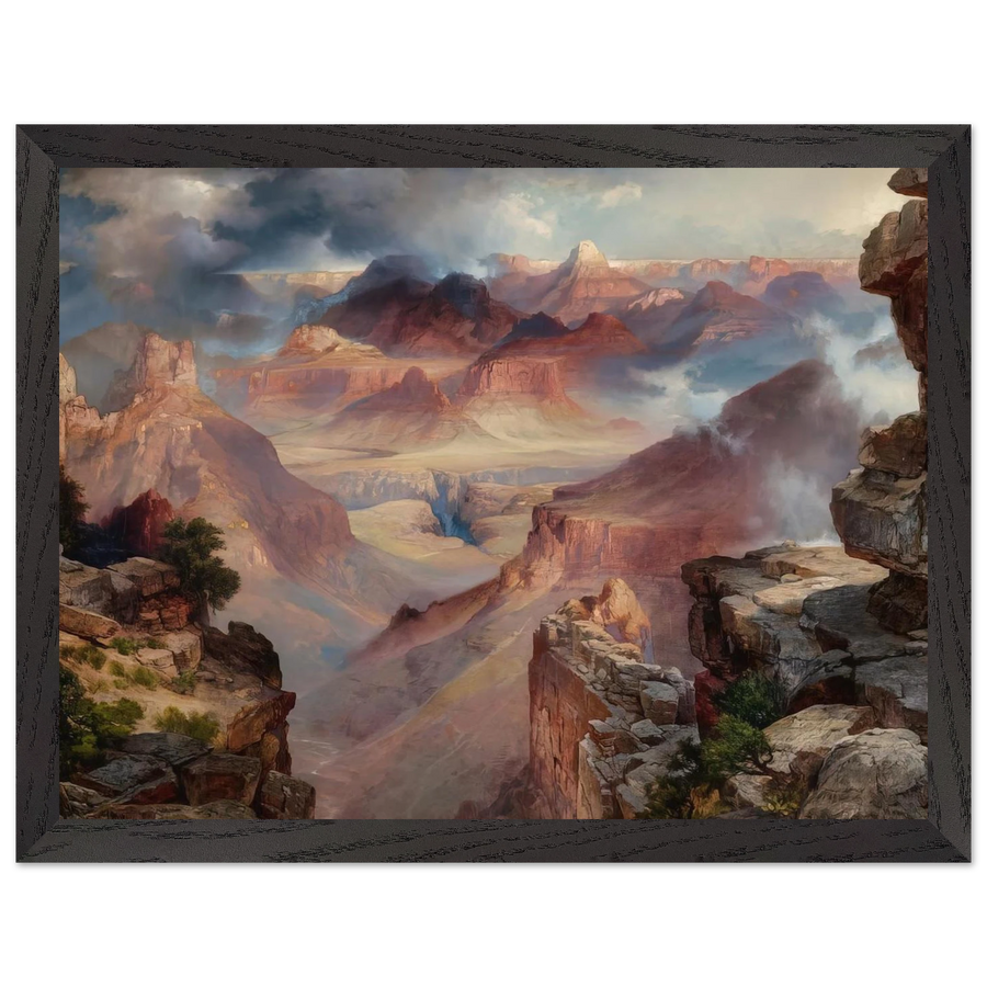 Grand Canyon of Arizona at Sunset by Thomas Moran — Framed art print at Zephyeer