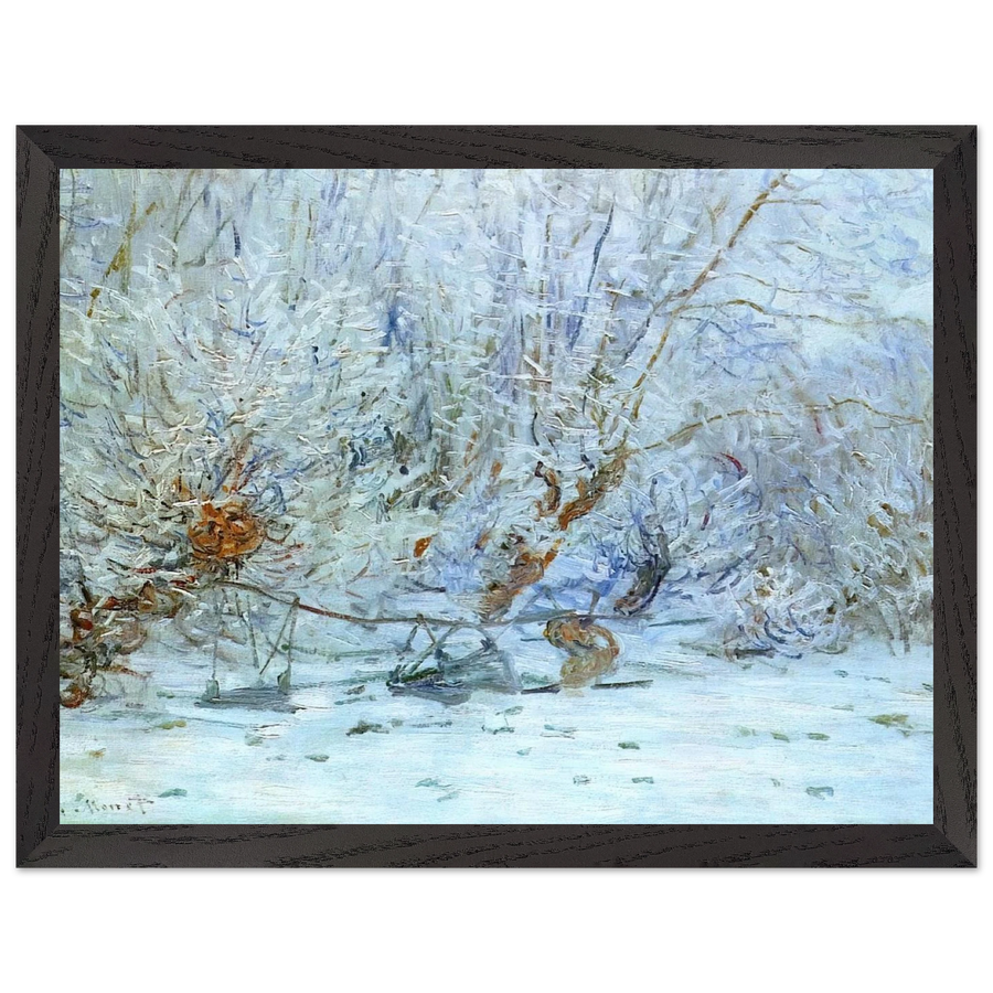 The Frost by Claude Monet — Framed art print at Zephyeer