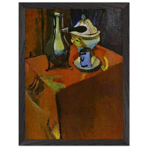 DISHES ON A TABLE 1900 by Henri Matisse — Framed art print at Zephyeer