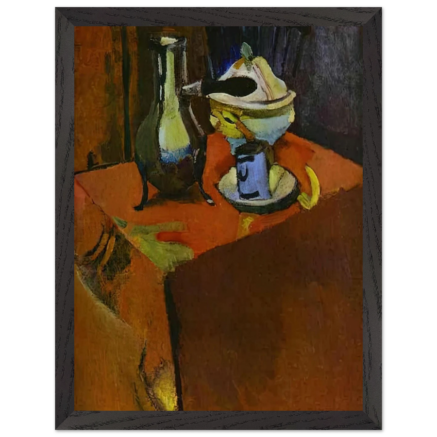 DISHES ON A TABLE 1900 by Henri Matisse — Framed art print at Zephyeer