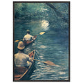 THE CANOES 1878 by Gustave Caillebotte — Framed art print at Zephyeer