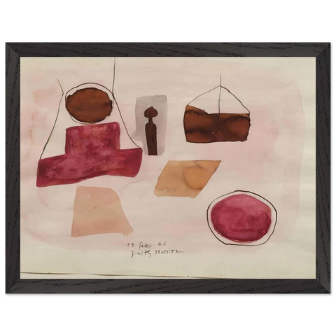 15.Febr.62 - 1962 by Julius Bissier — Framed art print at Zephyeer