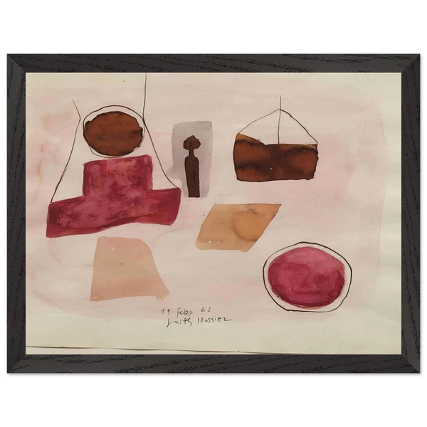 15.Febr.62 - 1962 by Julius Bissier — Framed art print at Zephyeer