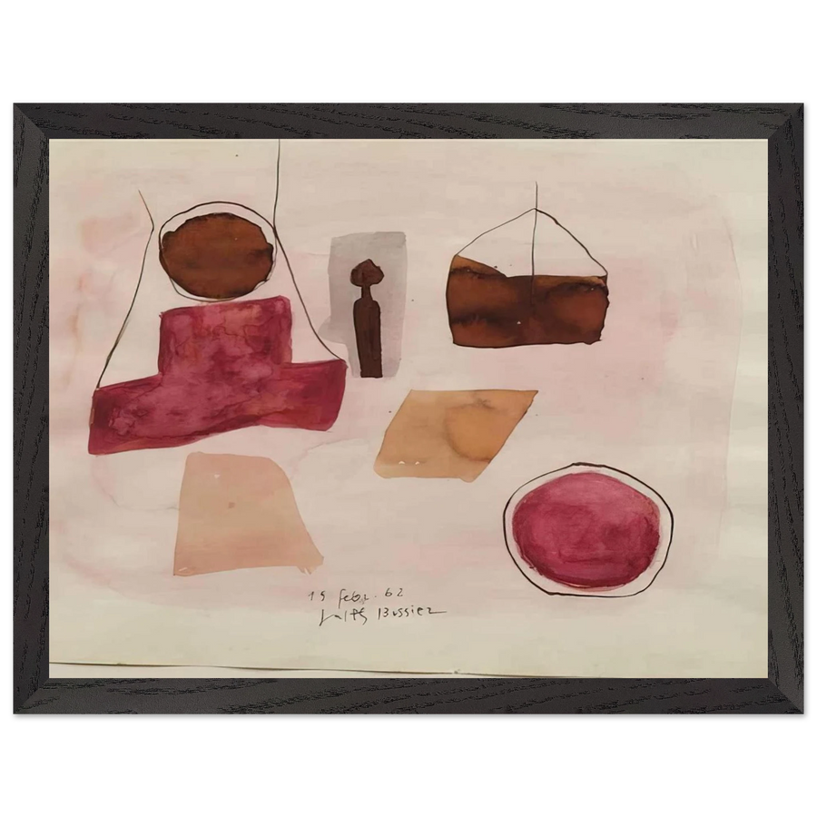 15.Febr.62 - 1962 by Julius Bissier — Framed art print at Zephyeer