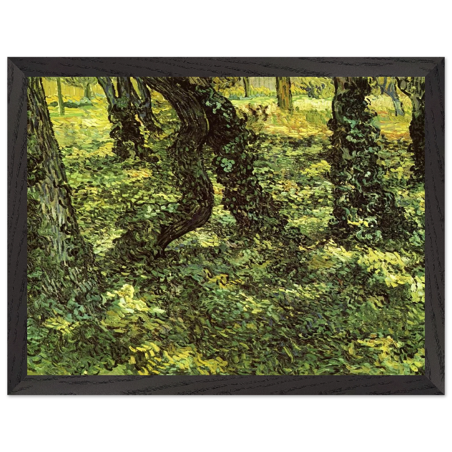 Trunks of Trees with Ivy by Vincent van Gogh — Framed art print at Zephyeer