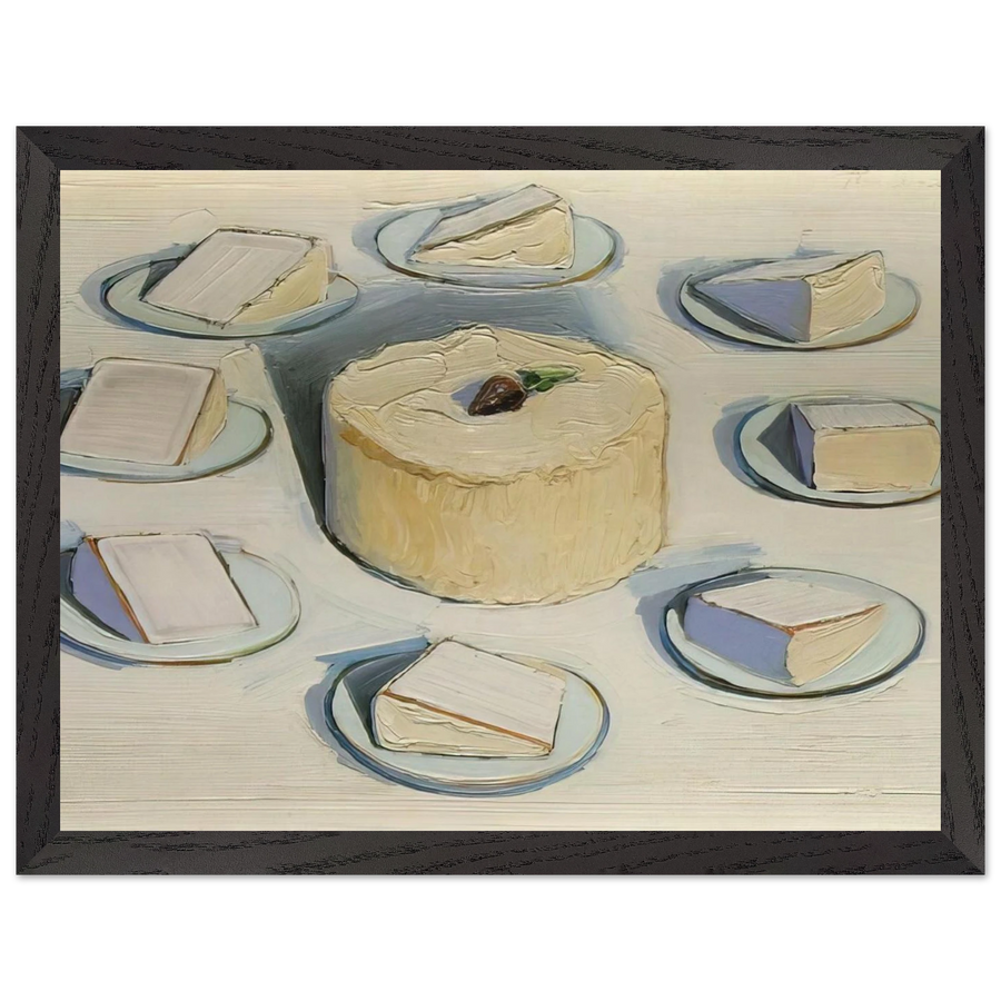 Around the Cake - 1962 by Wayne Thiebaud — Framed art print at Zephyeer
