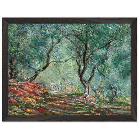 Olive Tree Wood in the Moreno Garden by Claude Monet — Framed art print at Zephyeer