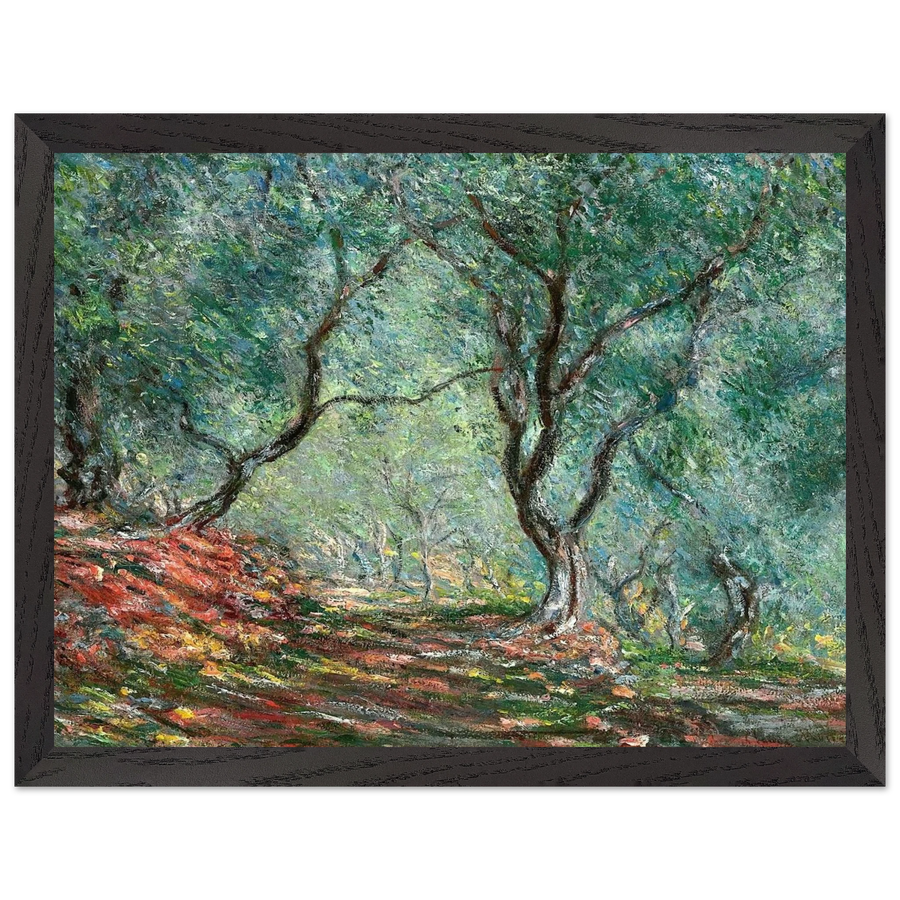 Olive Tree Wood in the Moreno Garden by Claude Monet — Framed art print at Zephyeer