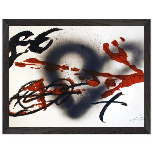 COEUR ET FLECHE 1985 by Antoni Tapies — Framed art print at Zephyeer