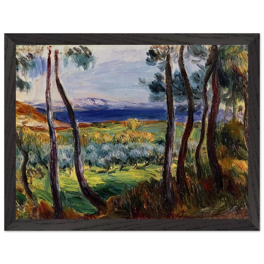 Pines in the Vicinity of Cagnes by Pierre-Auguste Renoir — Framed art print at Zephyeer