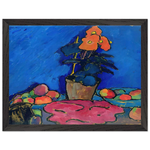STILL LIFE WITH BEGONIA 1911 by Alexej von Jawlensky — Framed art print at Zephyeer