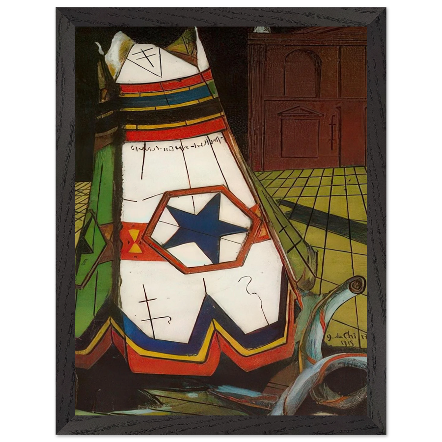 PLAYTHINGS OF THE PRINCE 1915 by Giorgio de Chirico — Framed art print at Zephyeer