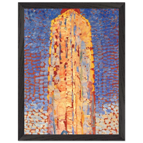 Lighthouse in Westkapelle by Piet Mondrian — Framed art print at Zephyeer