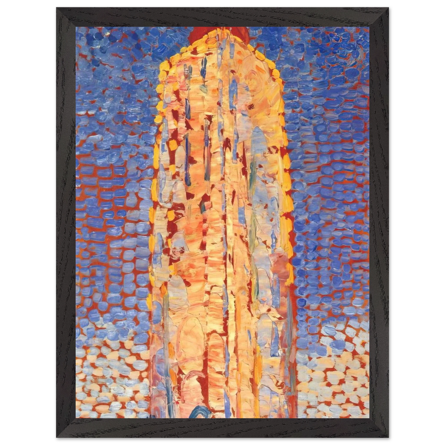 Lighthouse in Westkapelle by Piet Mondrian — Framed art print at Zephyeer