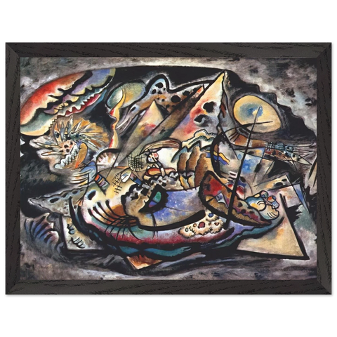 GREY OVAL 1917 by Wassily Kandinsky — Framed art print at Zephyeer