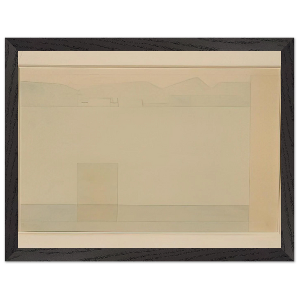 Lago d'Orta - 1956 by Antonio Calderara — Framed art print at Zephyeer
