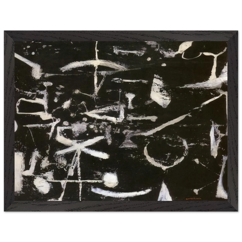 Untitled - Art Informel by Jiro Yoshihara — Framed art print at Zephyeer