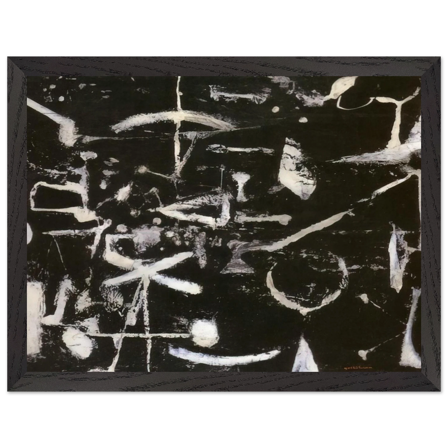 Untitled - Art Informel by Jiro Yoshihara — Framed art print at Zephyeer