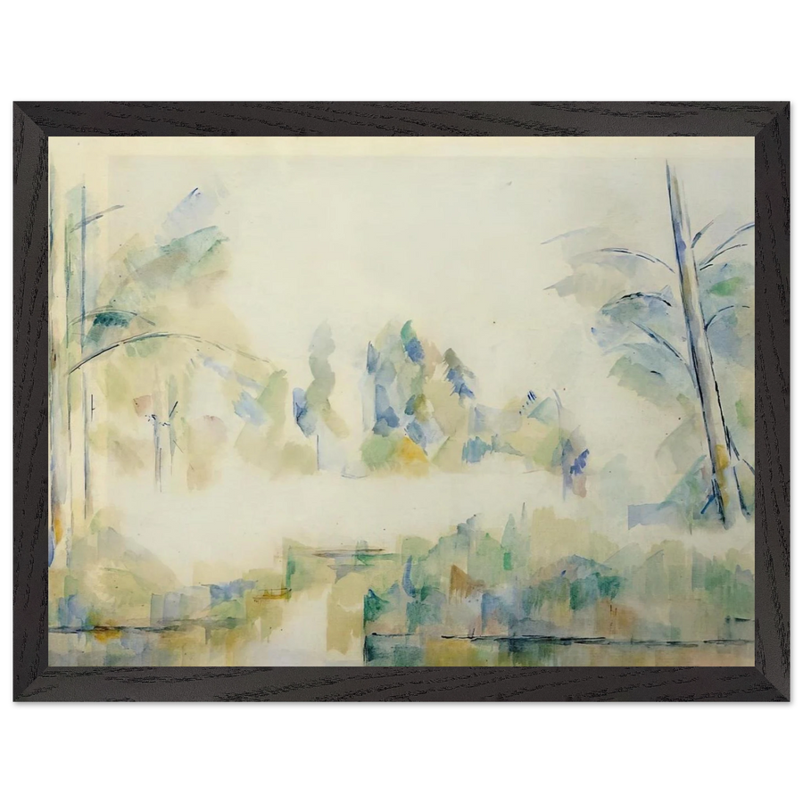 Trees by the Water by Paul Cézanne — Framed art print at Zephyeer