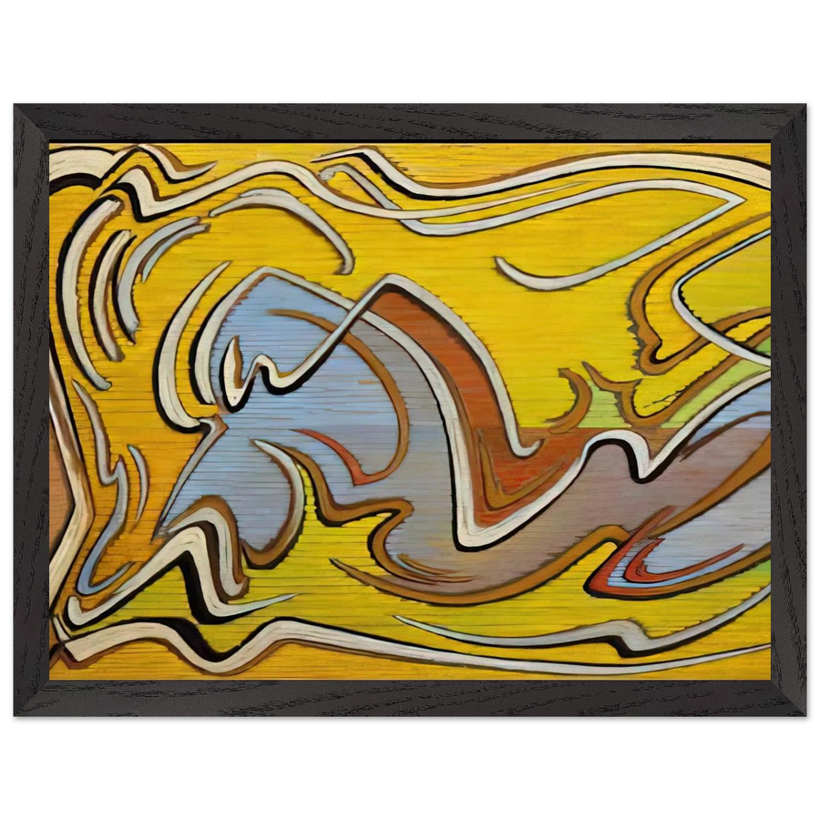 Calligraph Forming - 1958 by Lawren Harris — Framed art print at Zephyeer