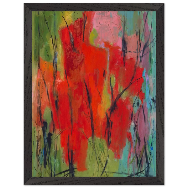 RED ABSTRACTION 1960 by Alma Woodsey Thomas — Framed art print at Zephyeer