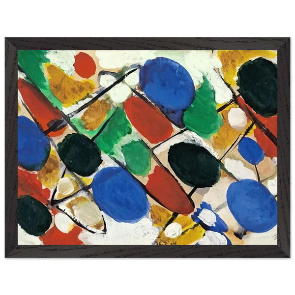 Scheiben - 1955 by Ernst Wilhelm Nay — Framed art print at Zephyeer