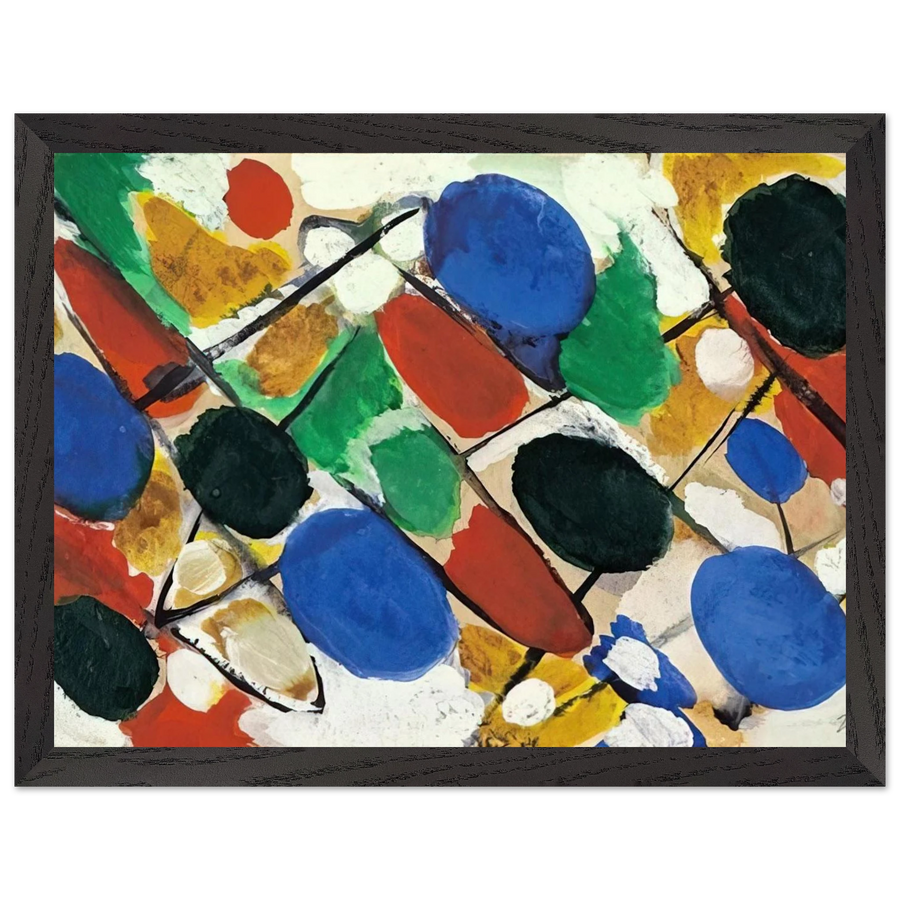 Scheiben - 1955 by Ernst Wilhelm Nay — Framed art print at Zephyeer