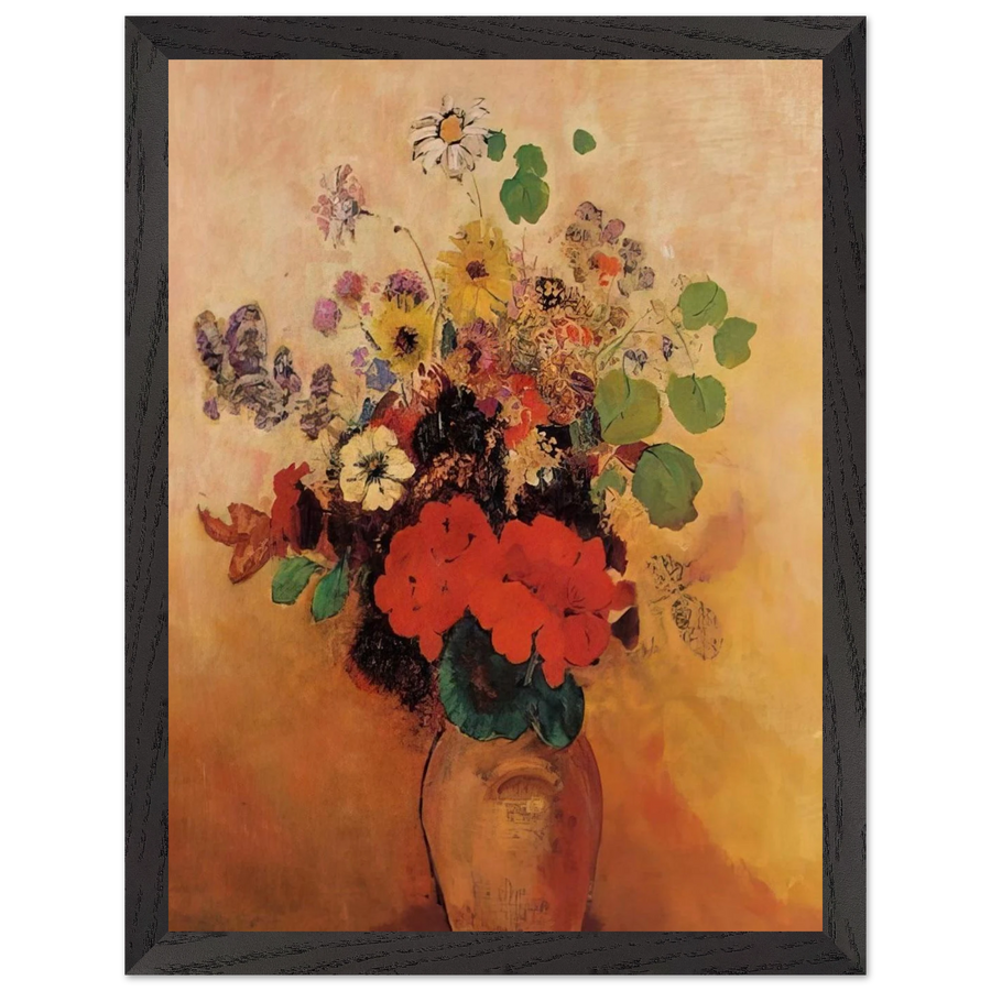 VASE OF FLOWERS 5 by Odilon Redon — Framed art print at Zephyeer