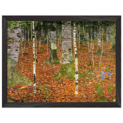 FARMHOUSE WITH BIRCH TREES 1903 by Gustav Klimt — Framed art print at Zephyeer