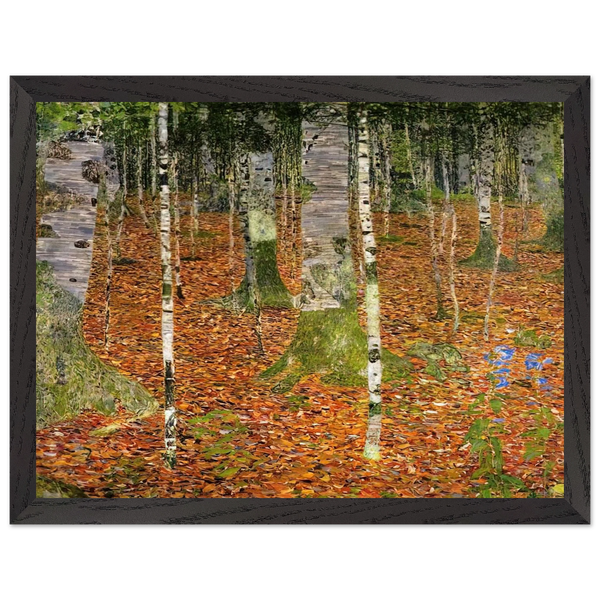 FARMHOUSE WITH BIRCH TREES 1903 by Gustav Klimt — Framed art print at Zephyeer