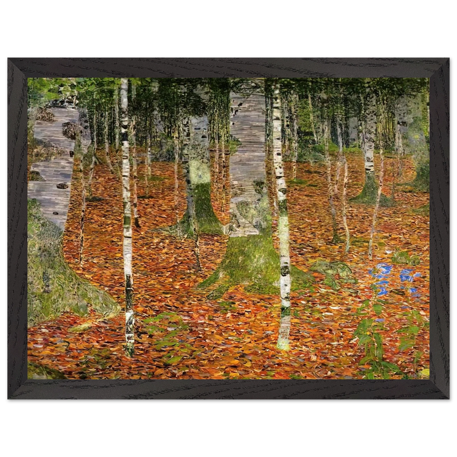 FARMHOUSE WITH BIRCH TREES 1903 by Gustav Klimt — Framed art print at Zephyeer