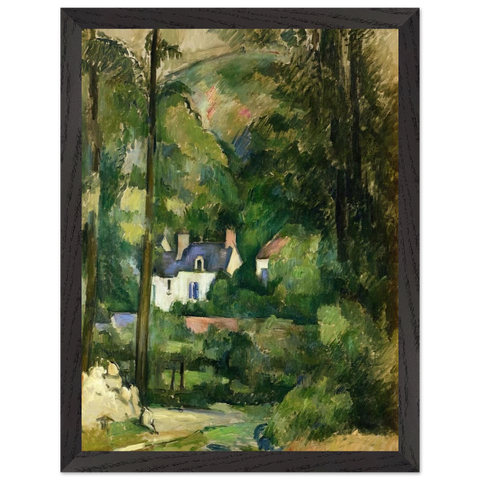 Houses in the Greenery by Paul Cézanne — Framed art print at Zephyeer
