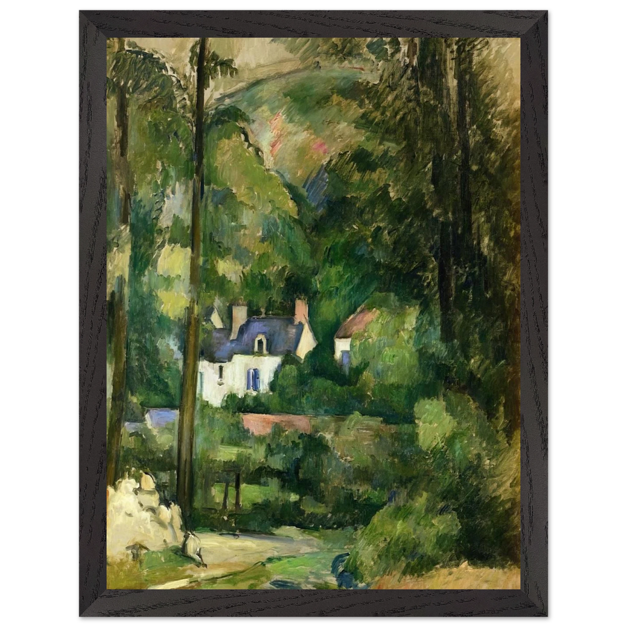 Houses in the Greenery by Paul Cézanne — Framed art print at Zephyeer