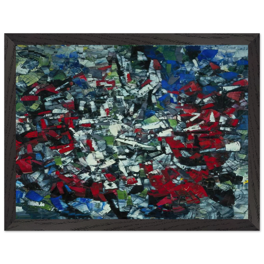 The Wheel II by Jean-Paul Riopelle — Framed art print at Zephyeer
