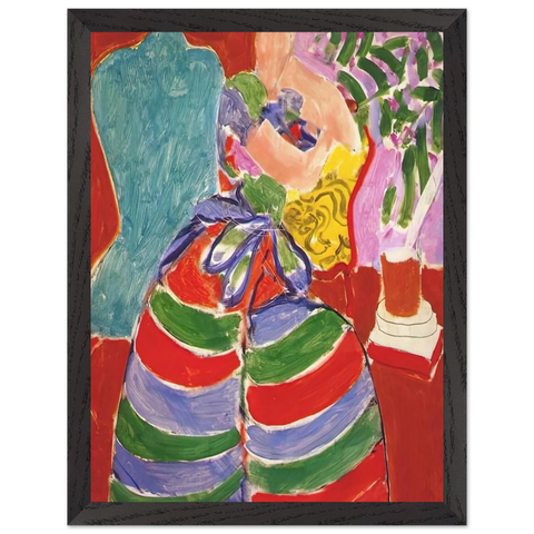 THE STRIPED DRESS 1938 by Henri Matisse — Framed art print at Zephyeer
