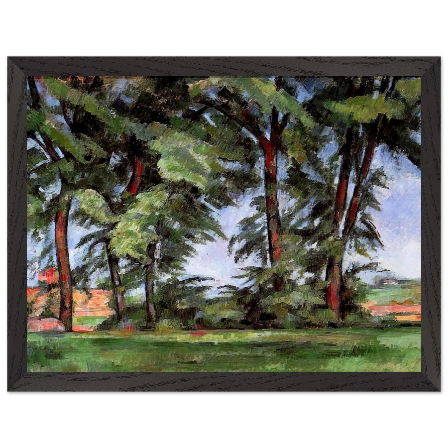Tall Trees at the Jas de Bouffan by Paul Cézanne — Framed art print at Zephyeer
