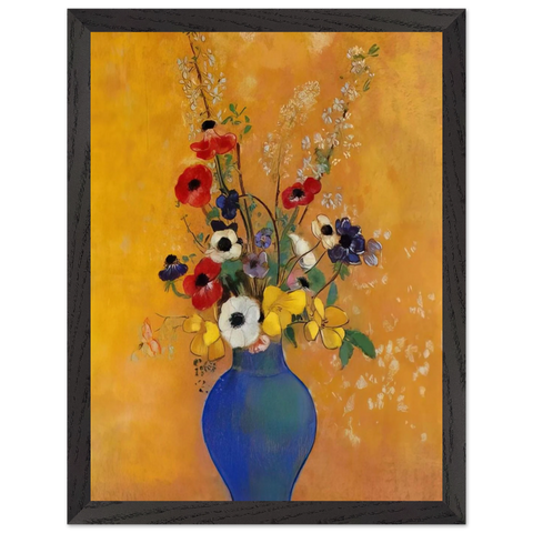VASE OF FLOWERS 4 by Odilon Redon — Framed art print at Zephyeer