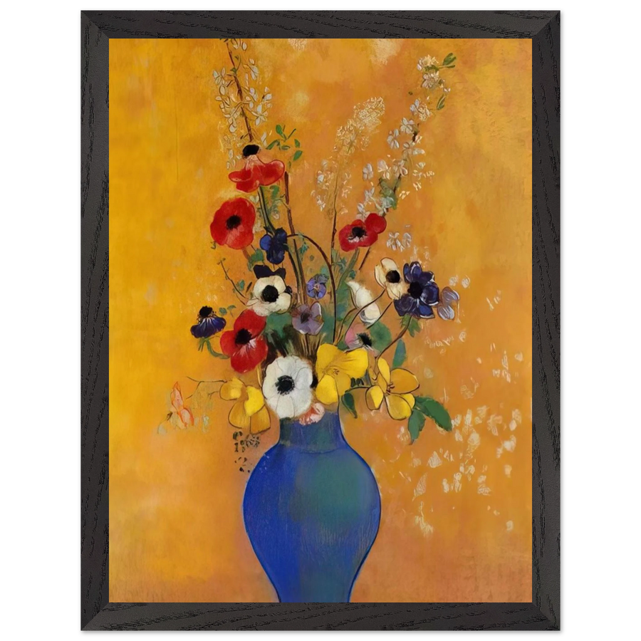 VASE OF FLOWERS 4 by Odilon Redon — Framed art print at Zephyeer